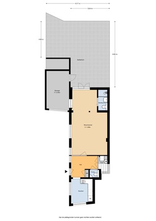 Floorplan - Havenstraat 25, 3441 BH Woerden